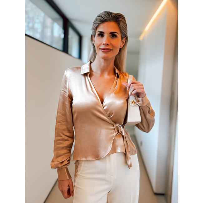 FREEBIRD BLOUSE BAR GOLD