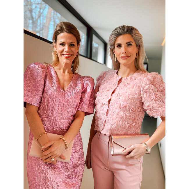 FREEBIRD JURK DAANTJE METALLIC PINK