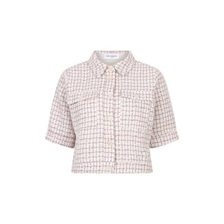 LOFTY MANNER BLAZER SHORT INES OFFWHITE/MAUVE