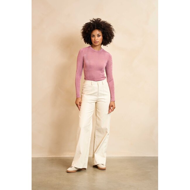 LOFTY MANNER TOP ARLINA LUREX MAUVE
