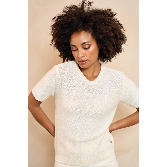 LOFTY MANNER TOP TILIA ECRU LUREX