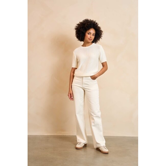 LOFTY MANNER TOP TILIA ECRU LUREX