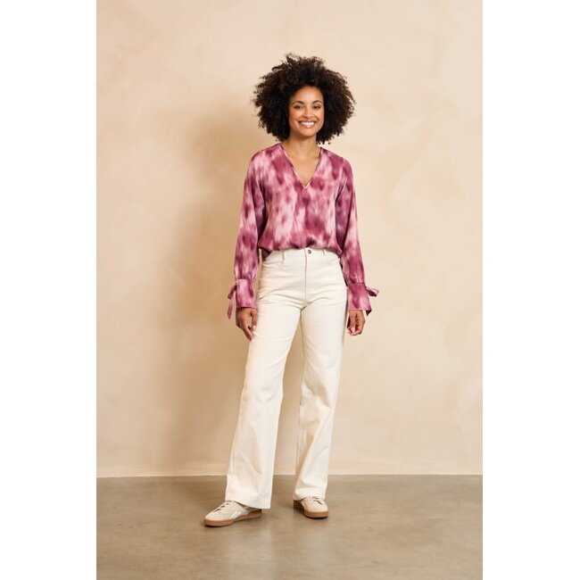 LOFTY MANNER BLOUSE LORA MAUVE