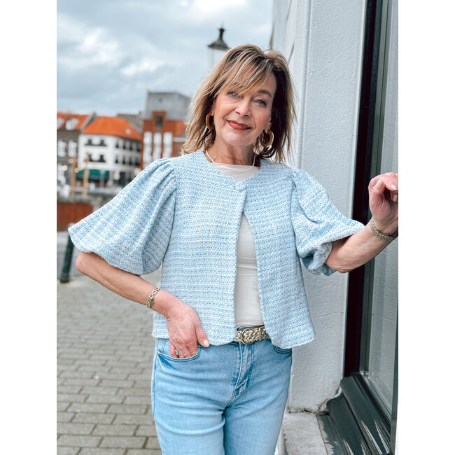 BLAZER SHORT COLETTE SOFT BLUE