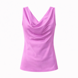 TOP MOUWLOOS SATIJN CFC0124969003 PINK