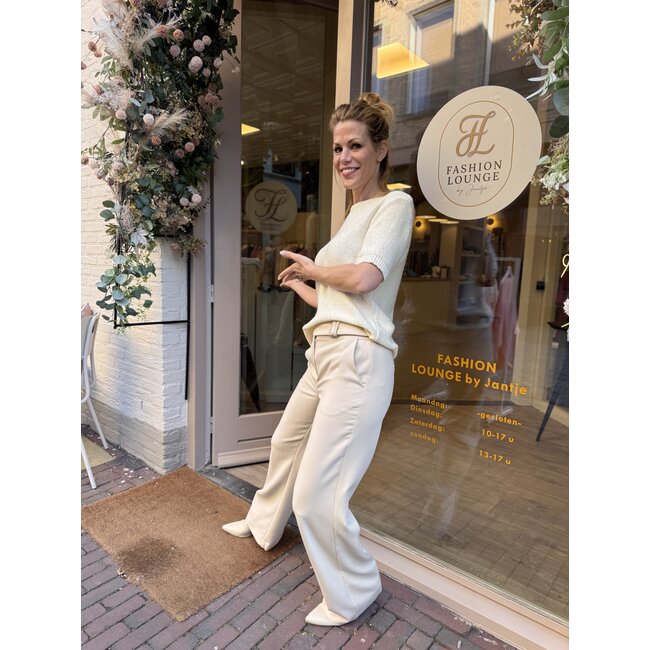 LOFTY MANNER TOP TILIA ECRU LUREX