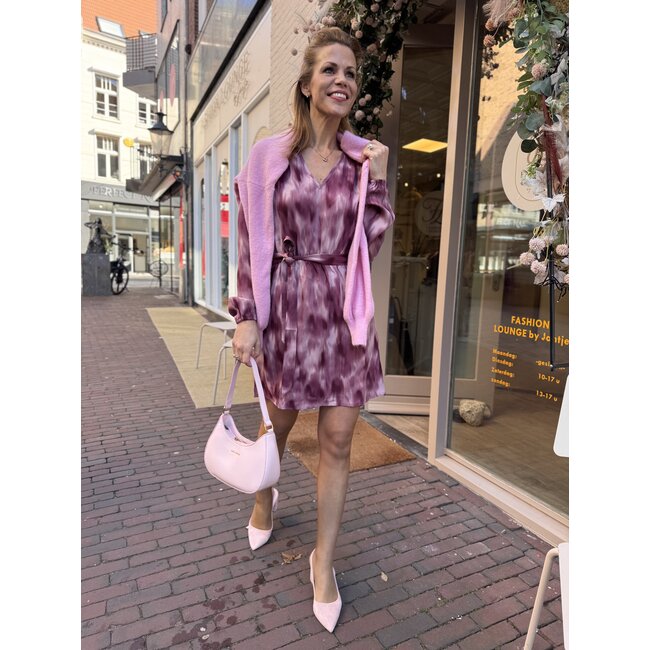 LOFTY MANNER JURK ALOU PRINT MAUVE