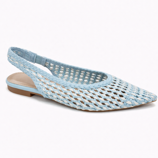 SLINGBACK BRAID 9768 BLUE/WHITE