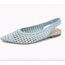 SLINGBACK BRAID 9768 BLUE/WHITE