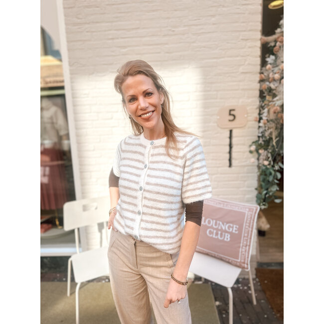 VEST FIONA OFF-WHITE/ TAUPE