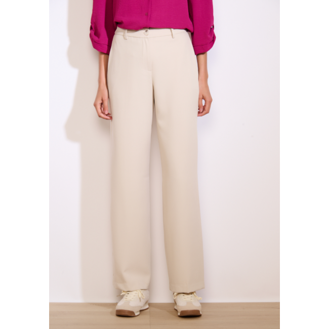 BROEK TWILLWID VANILLE