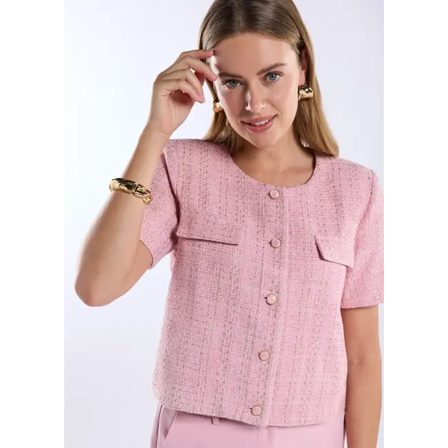 FREEBIRD KORTE BLAZER LIEVE ROZE/GOUD