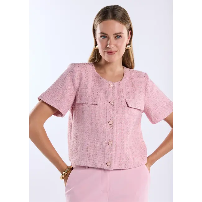 FREEBIRD KORTE BLAZER LIEVE ROZE/GOUD