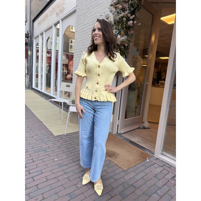 TOP RUFFLE YELLOW CH9501