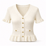 TOP RUFFLE WHITE CH9501