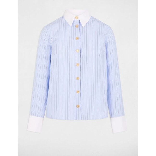 BLOUSE CKARA LICHTBLAUW