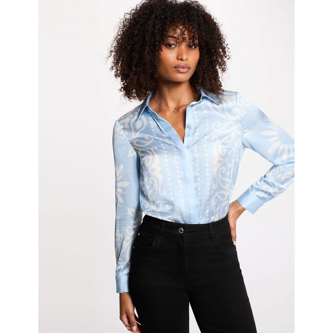 BLOUSE CMAUD LICHTBLAUW