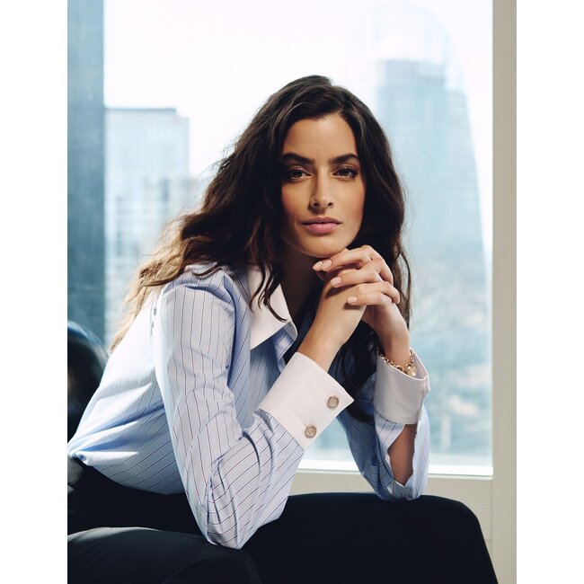 BLOUSE CKARA LICHTBLAUW