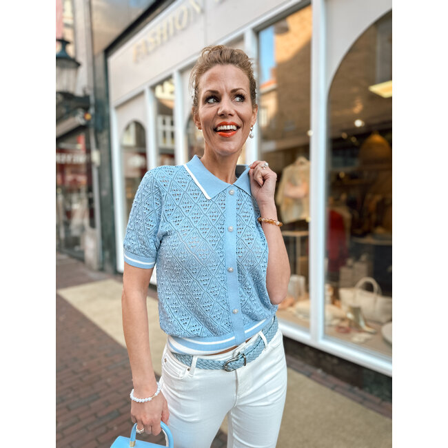 TOP MRAYNA LICHTBLAUW