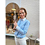 BLOUSE CKARA LICHTBLAUW