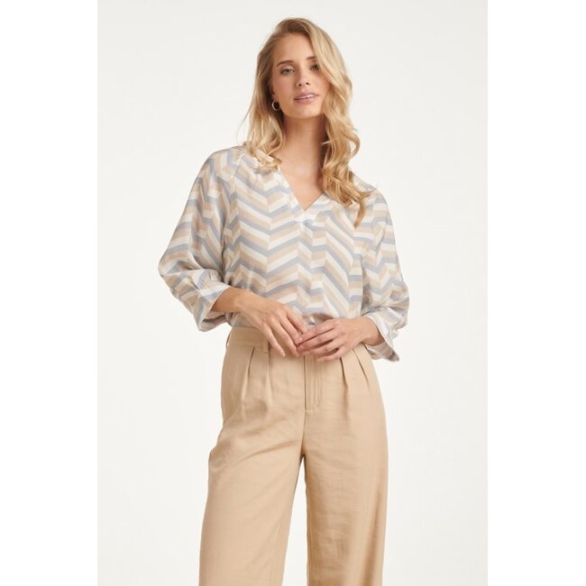 SMASHED LEMON TOP 26220 VISCOSE SOFT BLUE