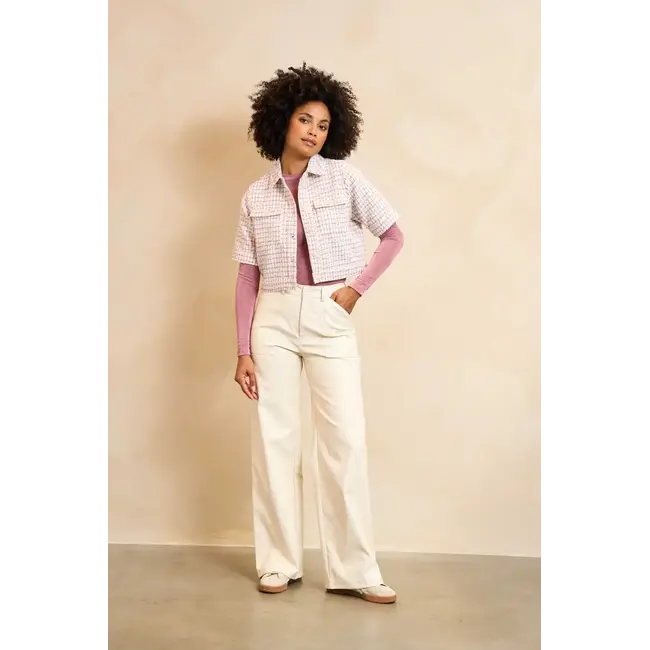 LOFTY MANNER BLAZER INES OFF-WHITE/MAUVE