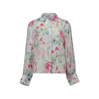 BLOUSE MAUI BLOEMEN GROEN