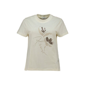 SHIRT SANDY FLOWER GOLD CREAM