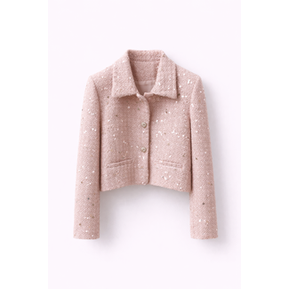 VICOLO BLAZER ROZE GLITTER TABO 0237