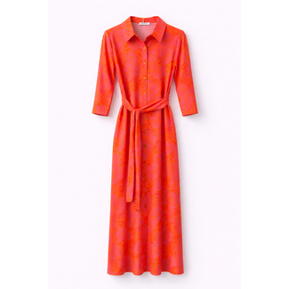 ANGELLE MILAN JURK MIDI 23121550 CORAL PINK