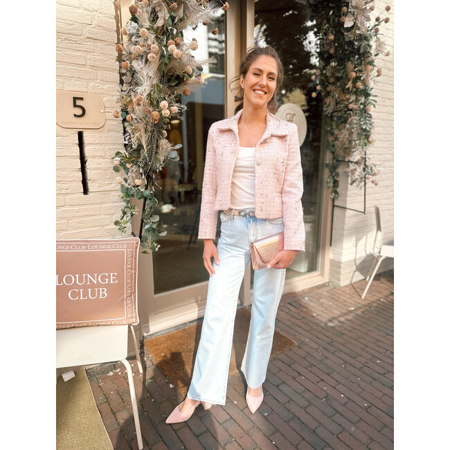 VICOLO BLAZER ROZE GLITTER TABO 0237