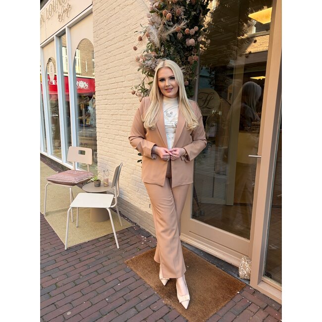 SHIRT SANDY FLOWER GOLD CREAM