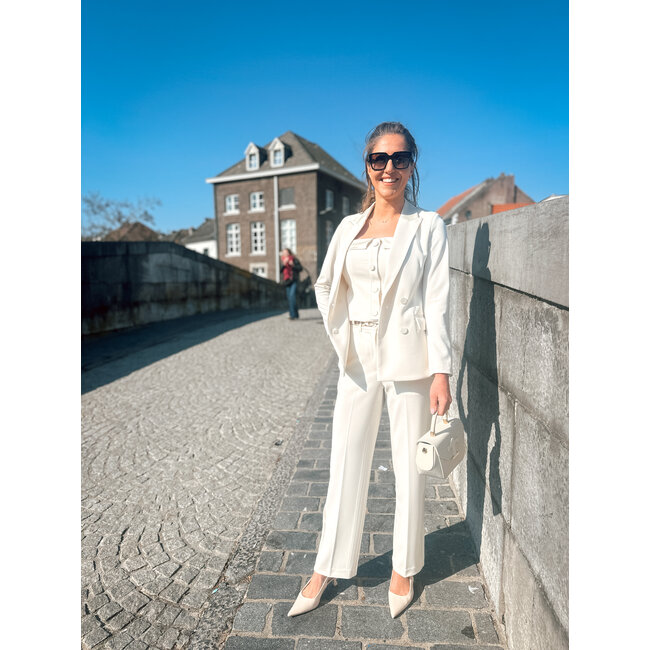 VICOLO PANTALON CREME TAB0030