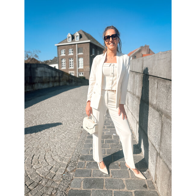 VICOLO PANTALON CREME TAB0030