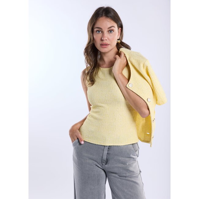 FREEBIRD TOP THALASSA BUTTER YELLOW