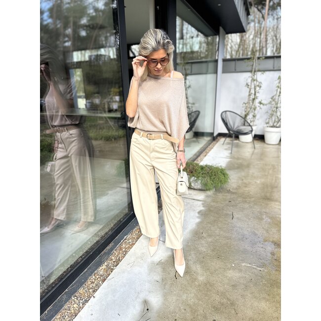 VICOLO TOP LUREX TAUPE 2AB2029