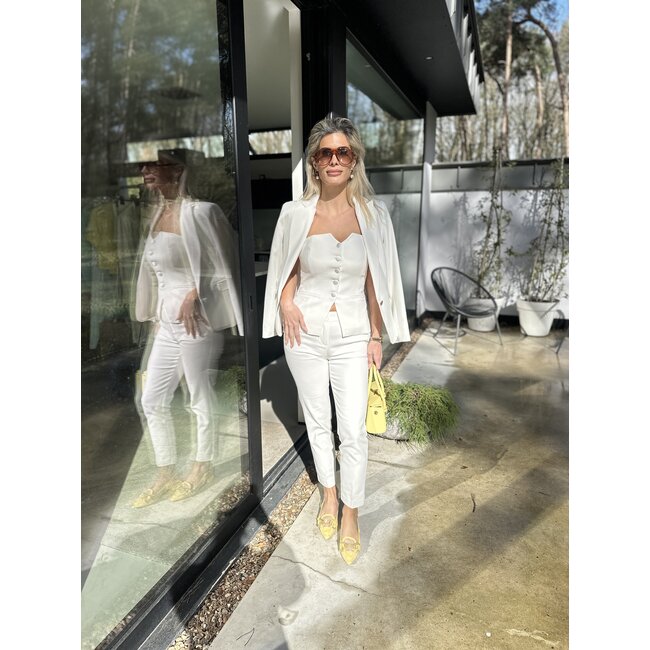 PANTALON 222-PLIME.F WHITE