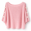 TOP KNITTED FLOWER SOFT PINK