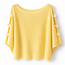 TOP KNITTED FLOWER YELLOW