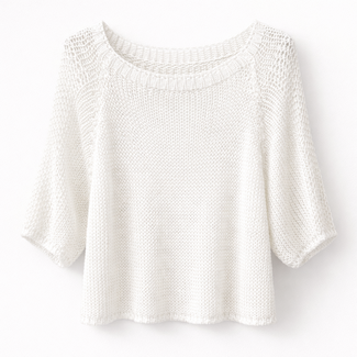 TRUI SUMMER COTTON KNIT OFFWHITE