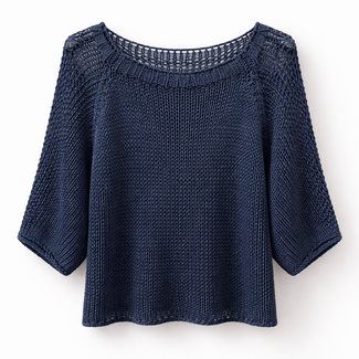 TRUI SUMMER COTTON KNIT NAVY