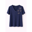 TOP VISCOSEKNIT FLOWER NAVY