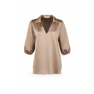 BLOUSE ALMA  SATIN TAUPE 26