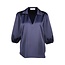 BLOUSE ALMA  SATIN NAVY 26