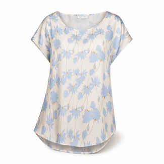 TOP HORTENSE CREME/BLAUW
