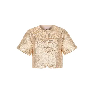 FREEBIRD BLAZER KORT JAQUARD  LIVIA GOLD