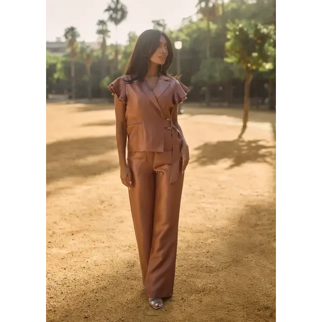 FREEBIRD PANTALON LOLANI WIDE COPPER