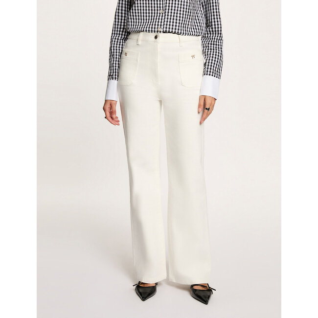 JEANS WIDE FIT LONG PIJITO OFFWHITE