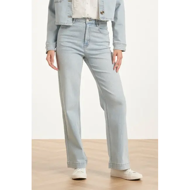 SMASHED LEMON JEANS HIGH-WAISTED WIDE LEG DIAMONDS 26140