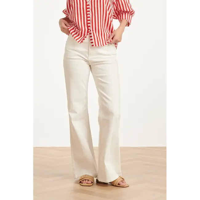 SMASHED LEMON JEANS HIGH-WAISTED WIDE LEG OFFWHITE 26140